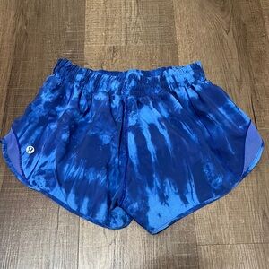 Lululemon Game Time Blue Tie Dye Shorts